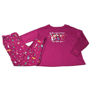 Joy Spun Wom Med 8/10 Pajama Set Christmas Holiday Nutcracker Ballet Long Sleeve